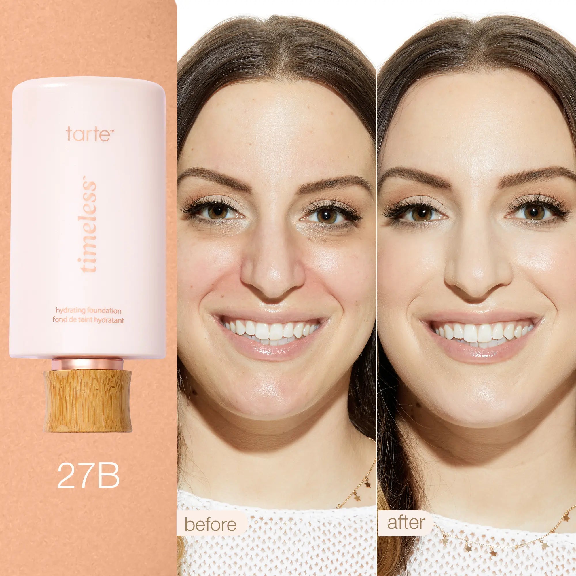 Tarte Timeless Hydrating Foundation & Buffer Brush - Full Coverage Serum Foundation + FREE Brush