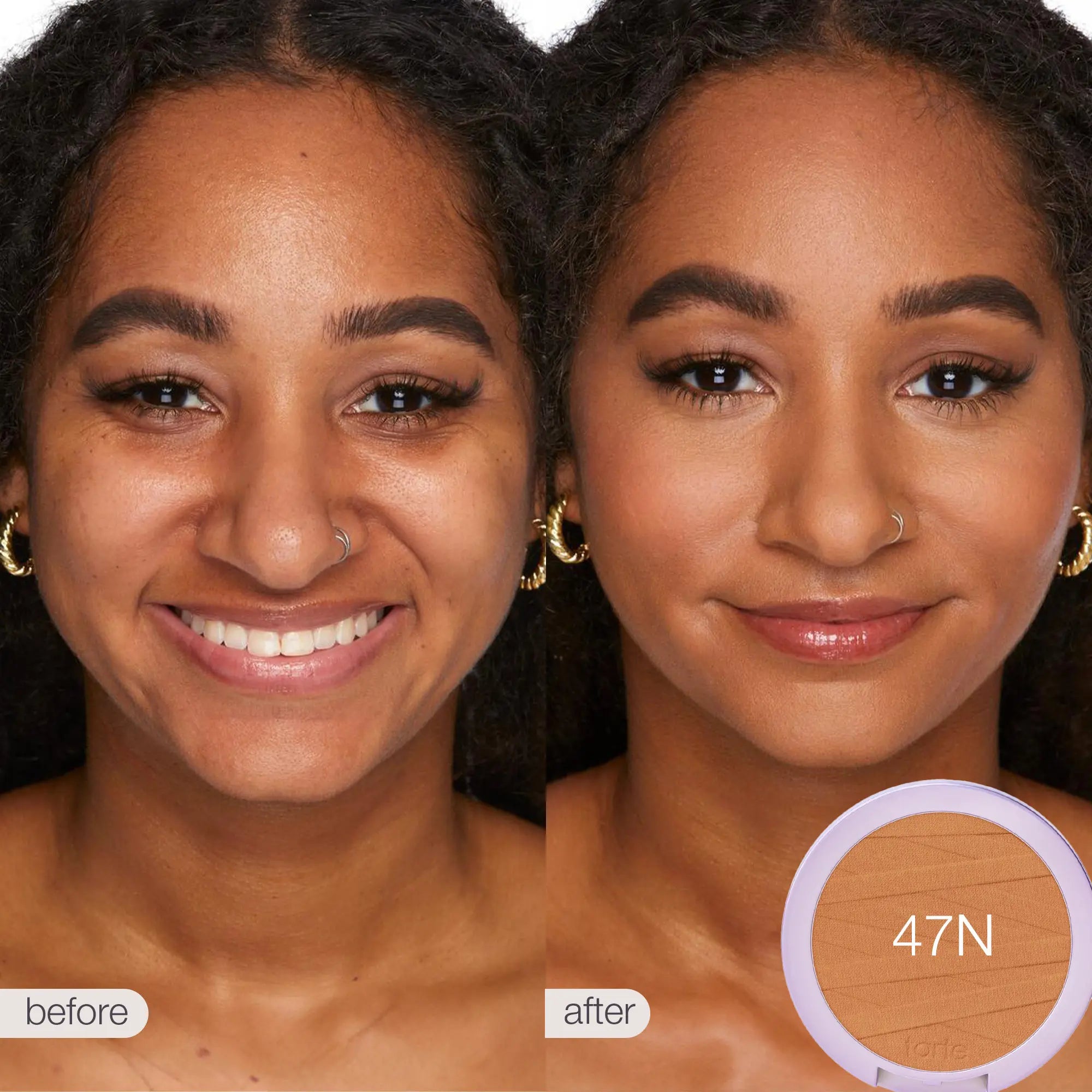 Tarte Shape Tape Powder Foundation & Brush Duo - Medium Coverage, Natural Matte Finish + Foundation Brush for Flawless Skin