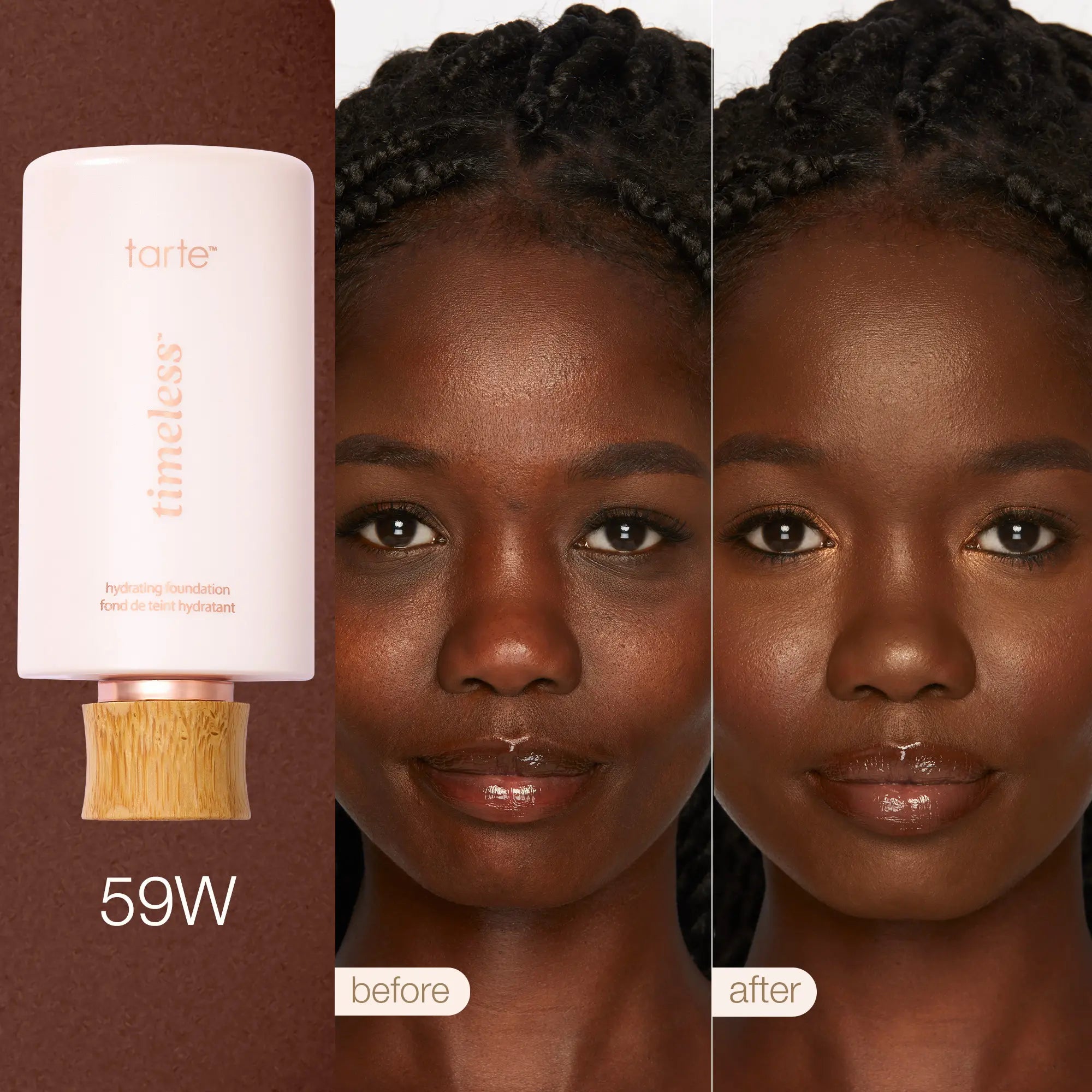 Tarte Timeless Hydrating Foundation & Buffer Brush - Full Coverage Serum Foundation + FREE Brush