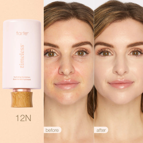 Tarte Timeless Hydrating Foundation & Buffer Brush - Full Coverage Serum Foundation + FREE Brush