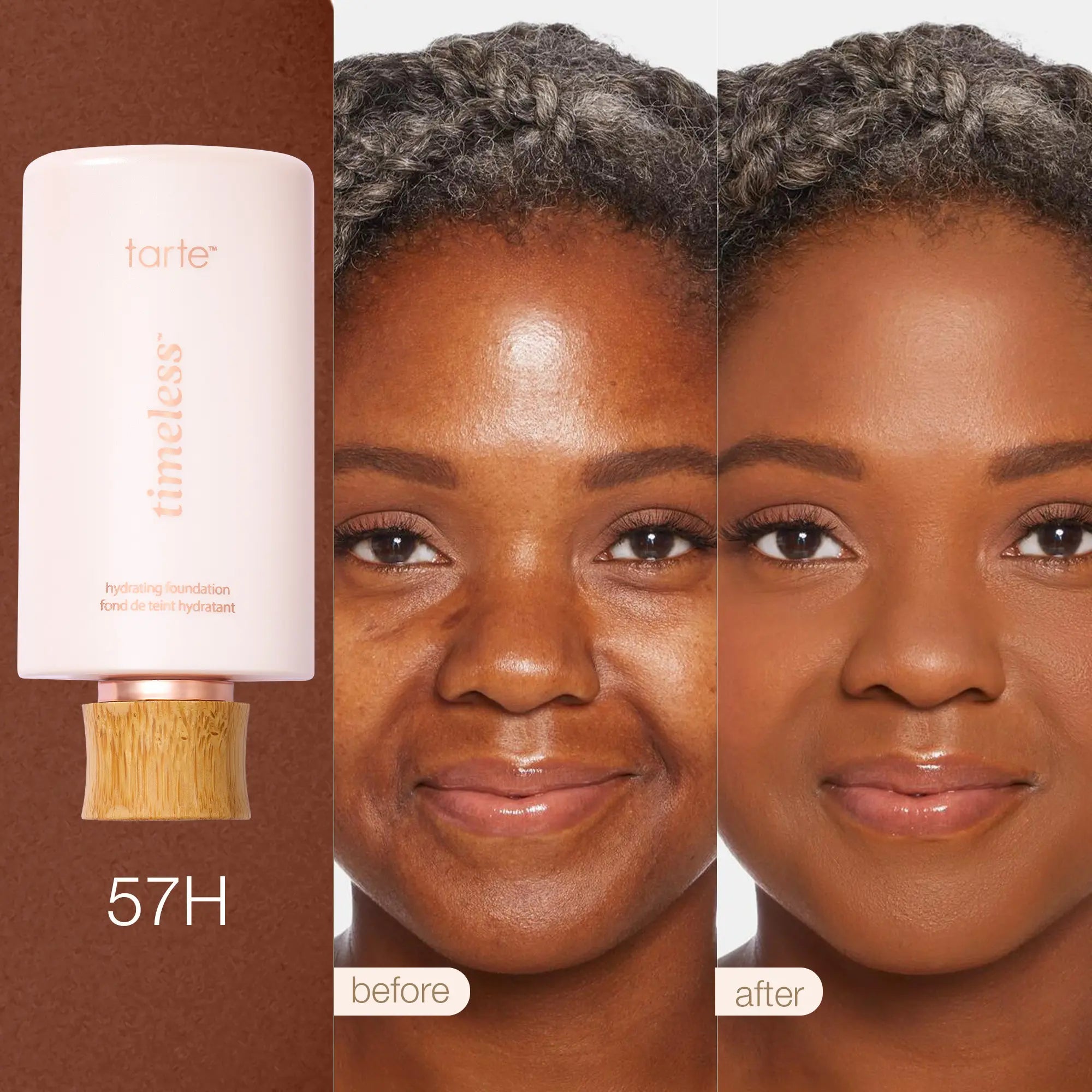 Tarte Timeless Hydrating Foundation & Buffer Brush - Full Coverage Serum Foundation + FREE Brush