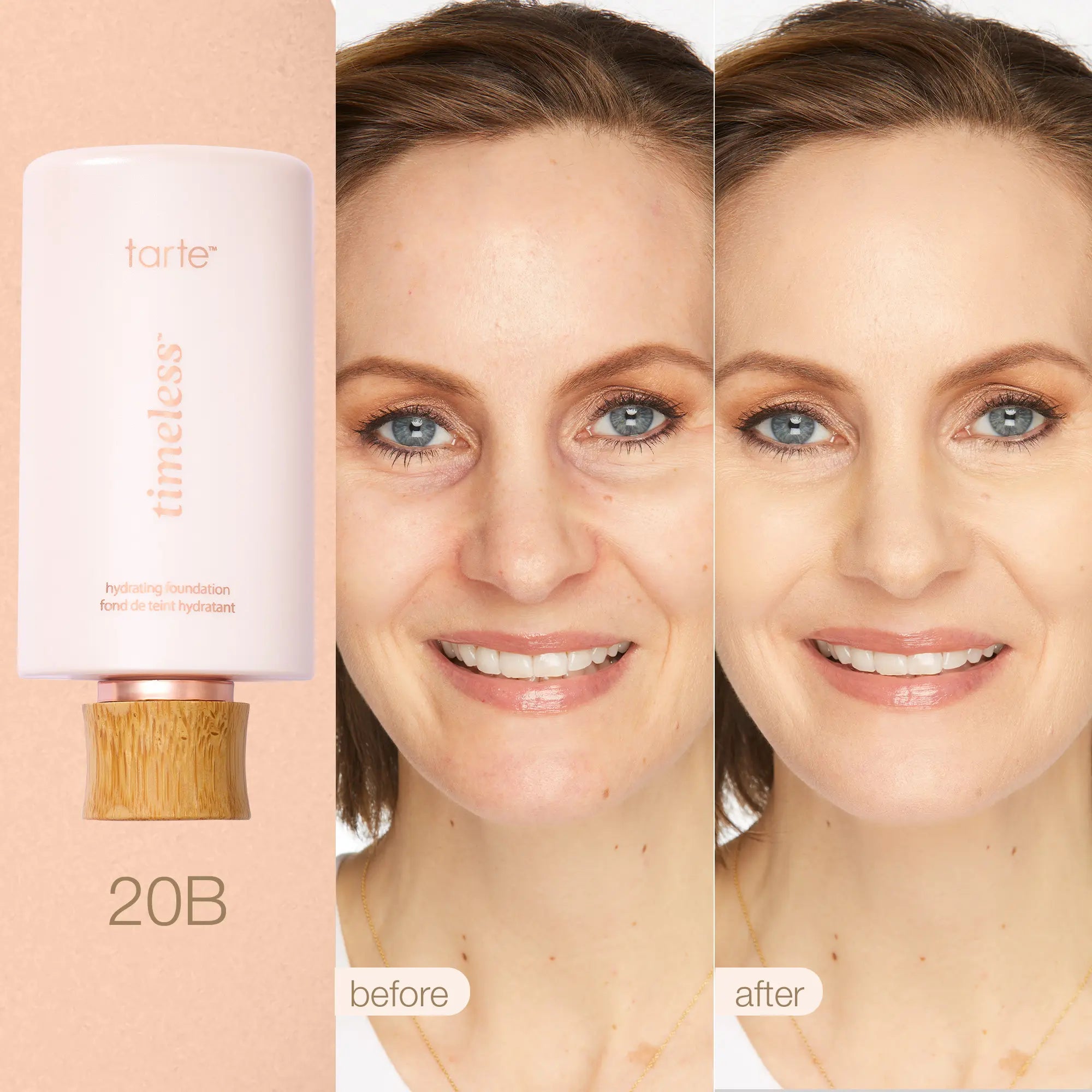 Tarte Timeless Hydrating Foundation & Buffer Brush - Full Coverage Serum Foundation + FREE Brush