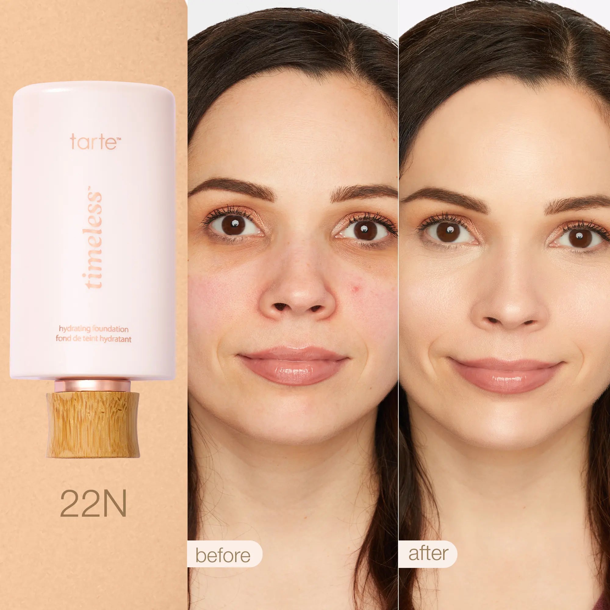Tarte Timeless Hydrating Foundation & Buffer Brush - Full Coverage Serum Foundation + FREE Brush