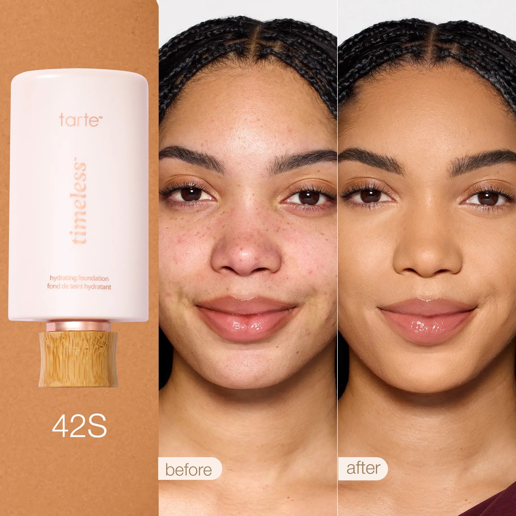 Tarte Timeless Hydrating Foundation & Buffer Brush - Full Coverage Serum Foundation + FREE Brush