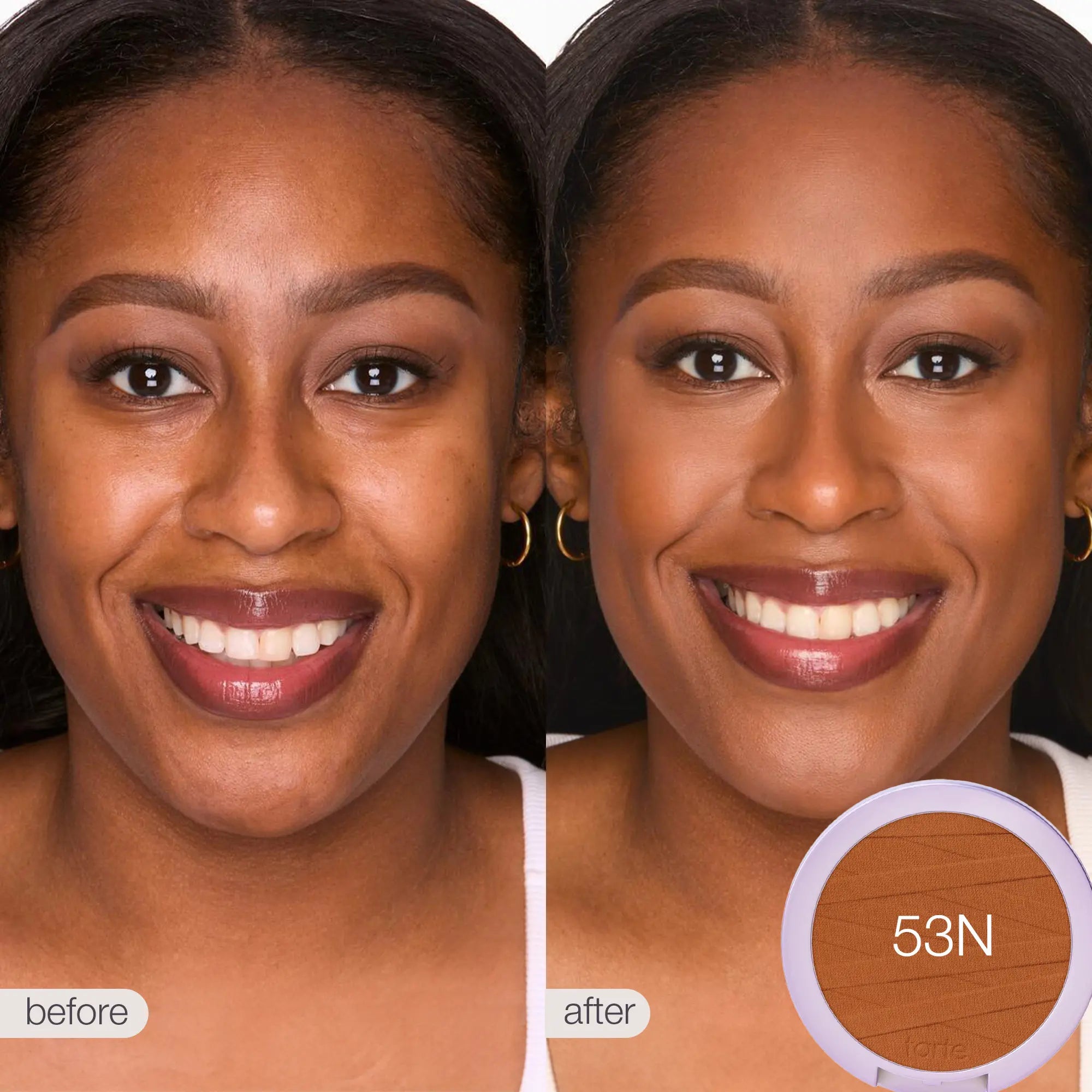 Tarte Shape Tape Powder Foundation & Brush Duo - Medium Coverage, Natural Matte Finish + Foundation Brush for Flawless Skin