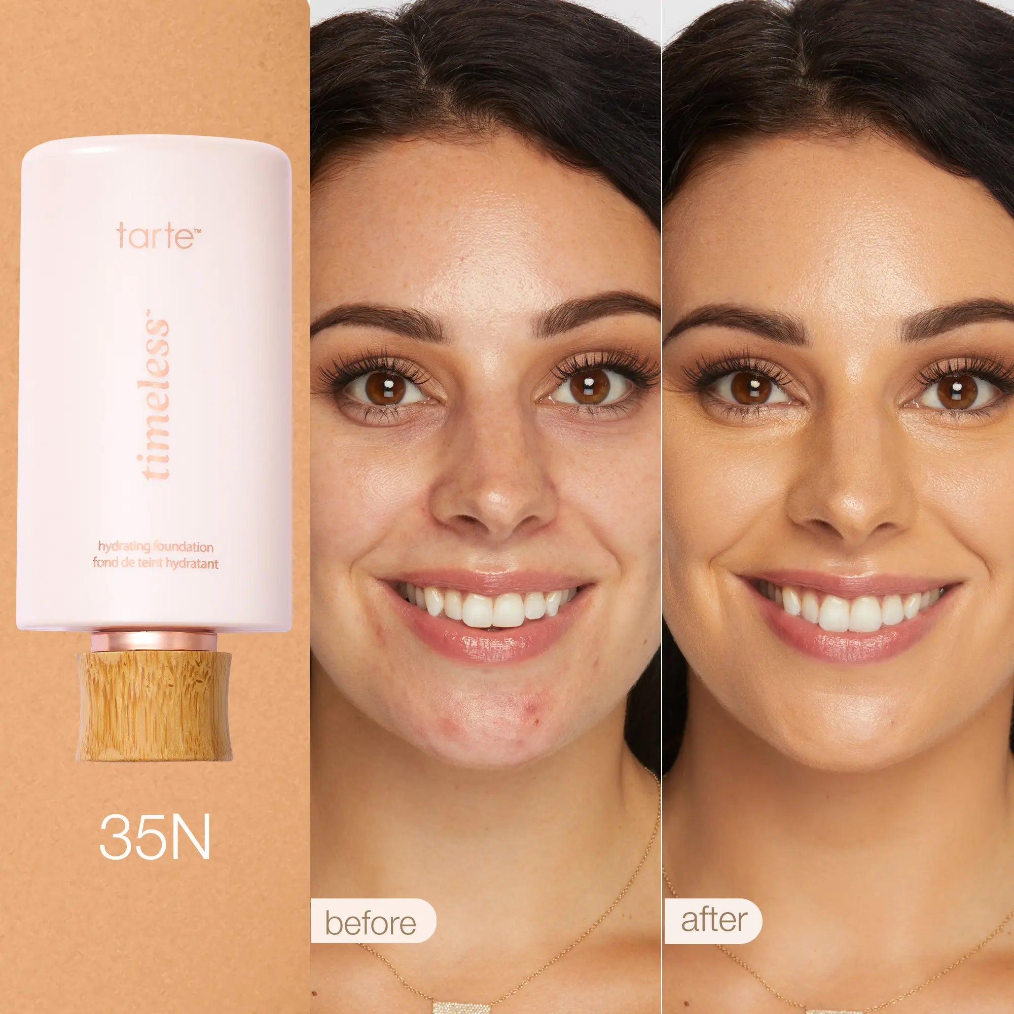 Tarte Timeless Hydrating Foundation & Buffer Brush - Full Coverage Serum Foundation + FREE Brush